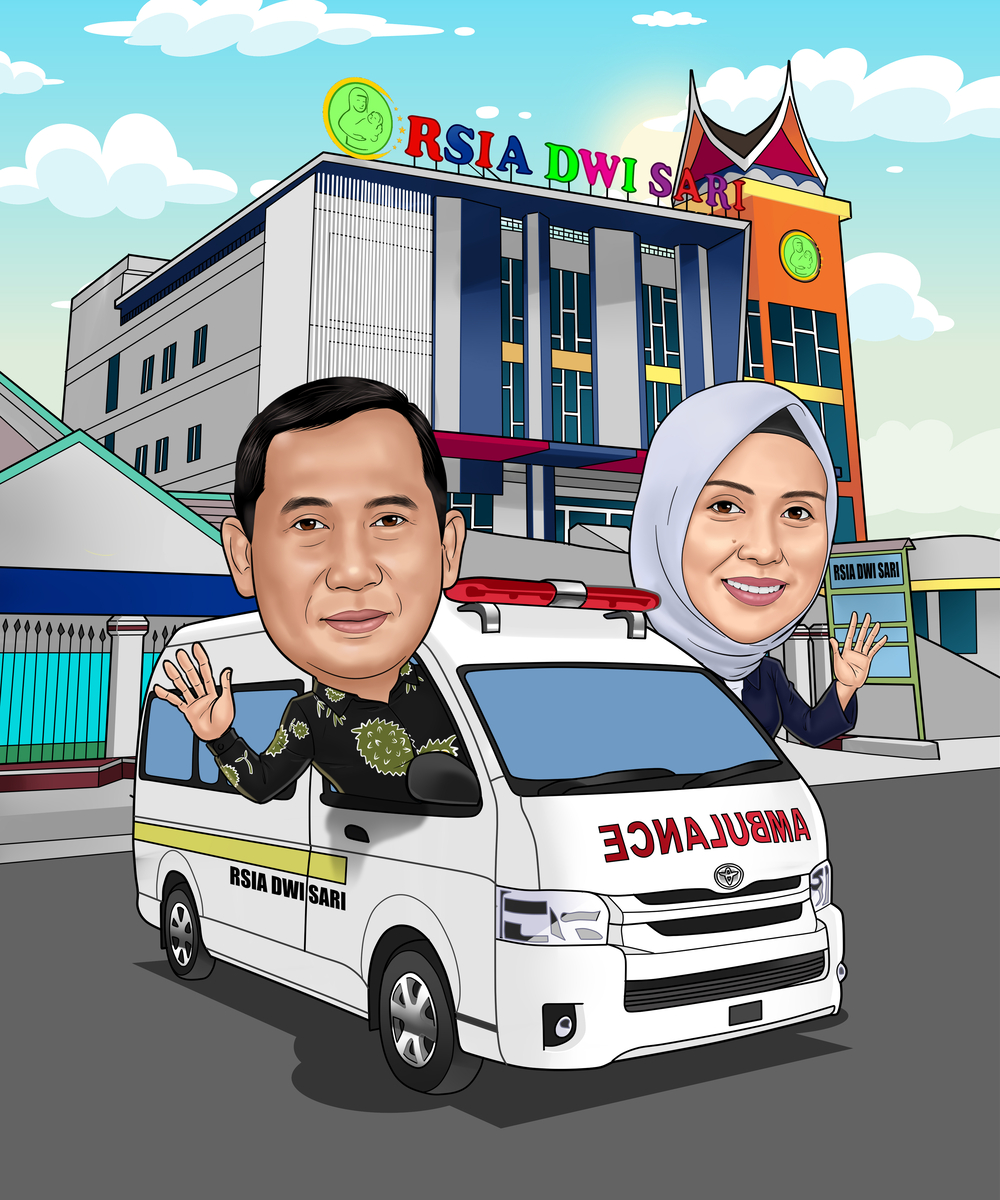 Karikatur Keluarga Digital